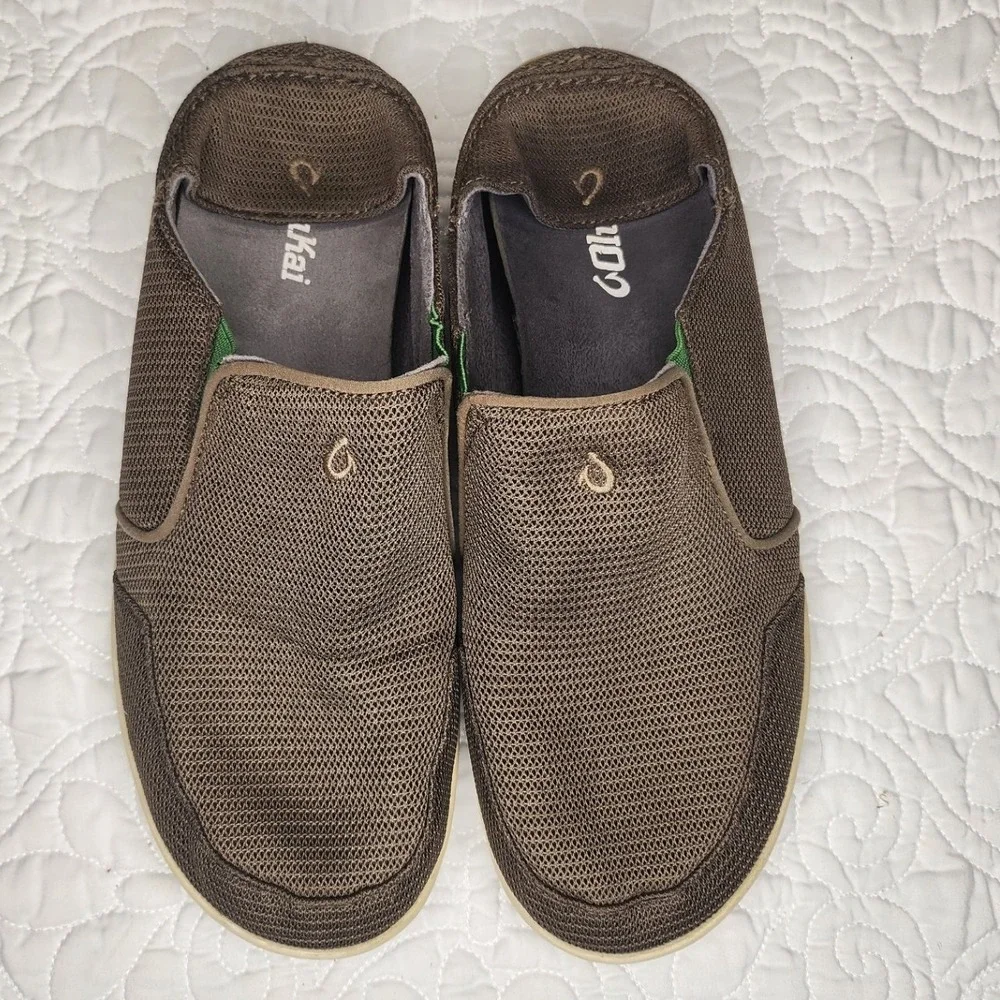 OluKai Men's Size 10 Nohea Mesh Slip on‎ Shoes Loafers Boat Deck Casual Comfort